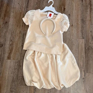 Girls Ivory Bubble Skirt Set